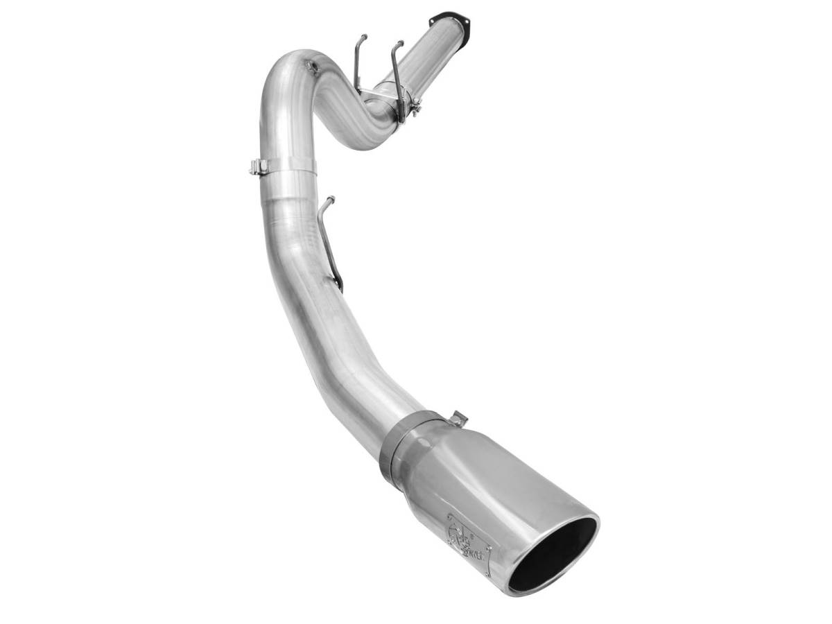 aFe Power - aFe Power 5in DPF-Back Exhaust Ford F-250/350 Superduty 15-16 V8-6.7L Pol Tip - 49-03064-P