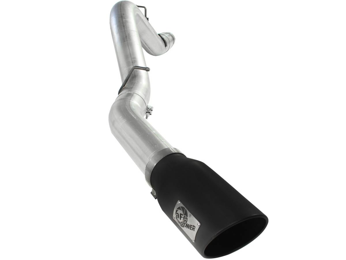 aFe Power - aFe Power 5in DPF-Back Exhaust GM Silverado/Sierra 2500/3500 11-16 V8-6.6L Blk Tip w/o NOX Sensor - 49-04041-B