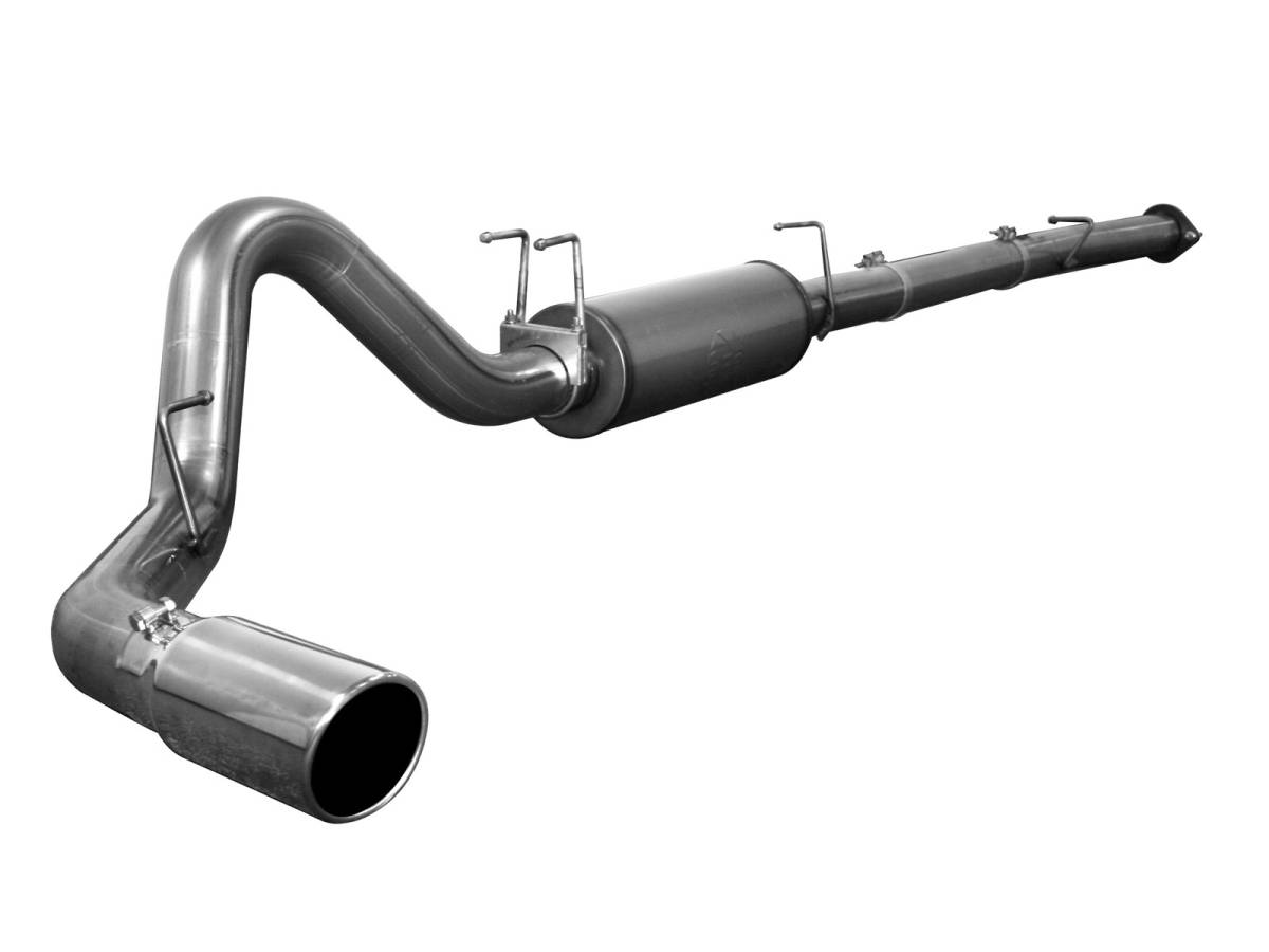 aFe Power - aFe Power 4in DP-Back ExhaustFord F-250/350 Superduty 08-10 V8-6.4L No Bungs w/Mflr Pol Tip - 49-13029