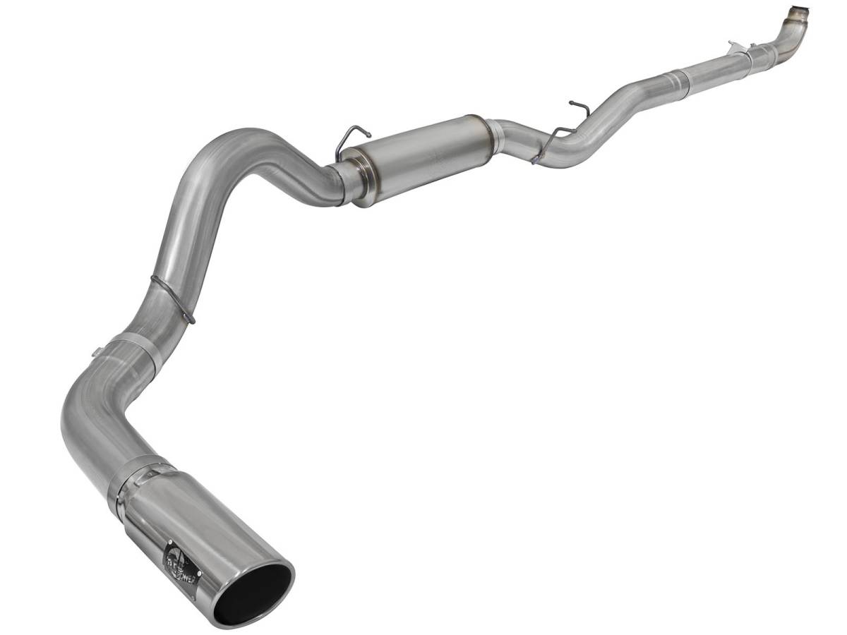 aFe Power - aFe Power 5in DP-Back Exhaust GM Silverado/Sierra 2500/3500 01-10 V8-6.6L Pol Tip - 49-44060-P
