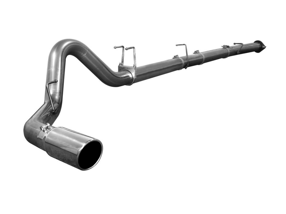 aFe Power - aFe Power 4in DP-Back Exhaust Ford F-250/350 Superduty 08-10 V8-6.4L Pol Tip No Mflr - 49-43030NM