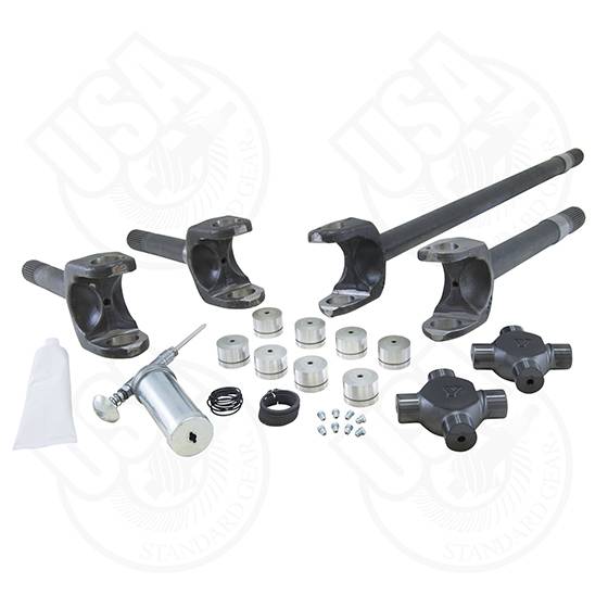 USA Standard Gear - USA Standard 4340 Chrome-Moly replacement axle kit for '77-'91 GM Dana 60 front, 35 spline w/Super Joints