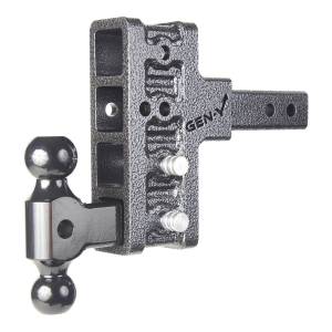 Gen-Y Hitch - Gen-Y Mega Duty 2in Shank 5in Offset Drop 2K TW 16K Hitch w/GH-051 Dual-Ball - GH-214