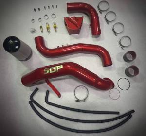 SDP - SDP 2011-2016 LML 3" Y-bridge/Passenger side IC pipe kit with 4" intake - SDP-1067