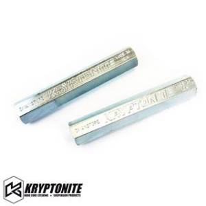 Kryptonite - KRYPTONITE SOLID STEEL TIE ROD SLEEVES ZINC PLATED 2011+ Chevy Silverado/GMC Sierra 2500 HD/3500 HD