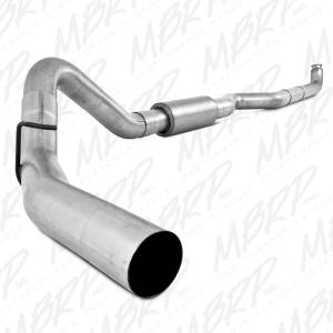 MBRP Exhaust - MBRP Exhaust 4" Down Pipe Back, Single Side, Off-Road (includes front pipe) S6005P
