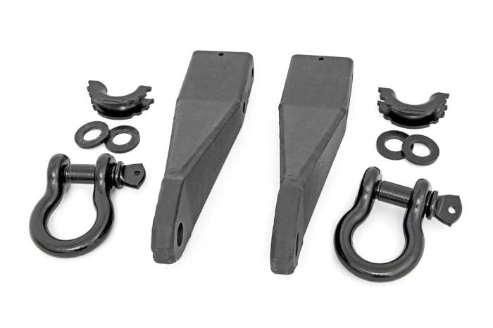 Rough Country - Tow Hook Brackets D-Ring Combo GMC Sierra 2500 HD 2WD/4WD (2020-2026) Rough Country