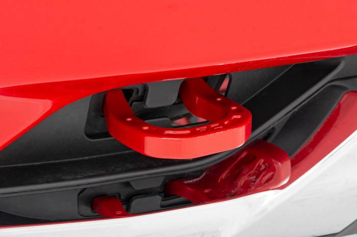 Rough Country - Tow Hooks Forged Red Chevy Silverado 1500 2WD/4WD (2014-2018 & Classic) Rough Country