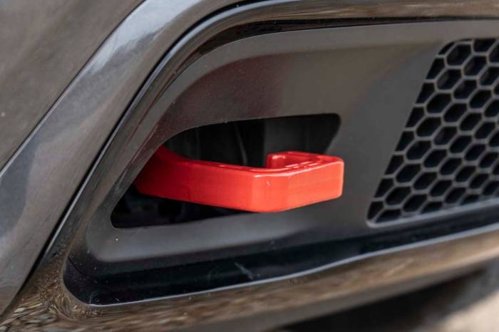 Rough Country - Tow Hooks Forged Red Jeep Grand Cherokee 2WD/4WD (2015-2022) Rough Country
