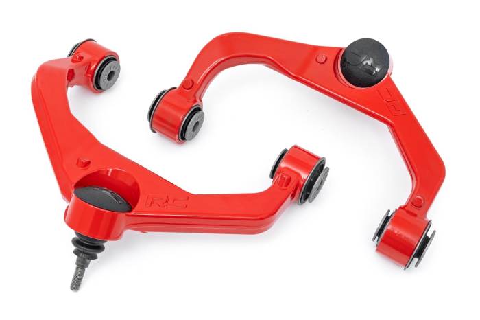 Rough Country - Red Forged Upper Control Arms 3.5 Inch Lift Silverado/Sierra 2500HD/3500HD (11-19) Rough Country