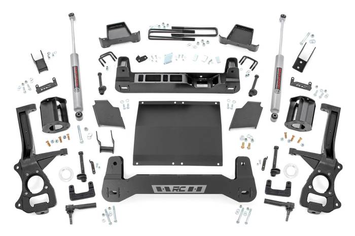 Rough Country - 6 Inch Lift Kit Diesel Chevy Silverado 1500 4WD (2019-2024) Rough Country