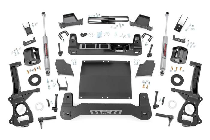 Rough Country - 6 Inch Lift Kit Diesel GMC Sierra 1500 2WD/4WD (2019-2024) Rough Country