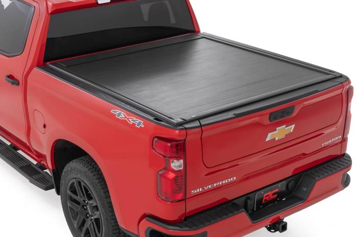 Rough Country - Powered Retractable Bed Cover 5 Foot 10 Inch Bed Chevy/GMC Sierra 1500 (19-26)/Silverado 1500 (19-26) Rough Country