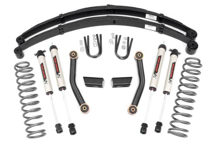 Rough Country - 3 Inch Lift Kit Series II RR Springs V2 Jeep Cherokee XJ (84-01) Rough Country