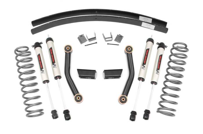 Rough Country - 3 Inch Lift Kit SII RR AAL V2 Shocks Jeep Cherokee XJ 2WD/4WD (84-01) Rough Country