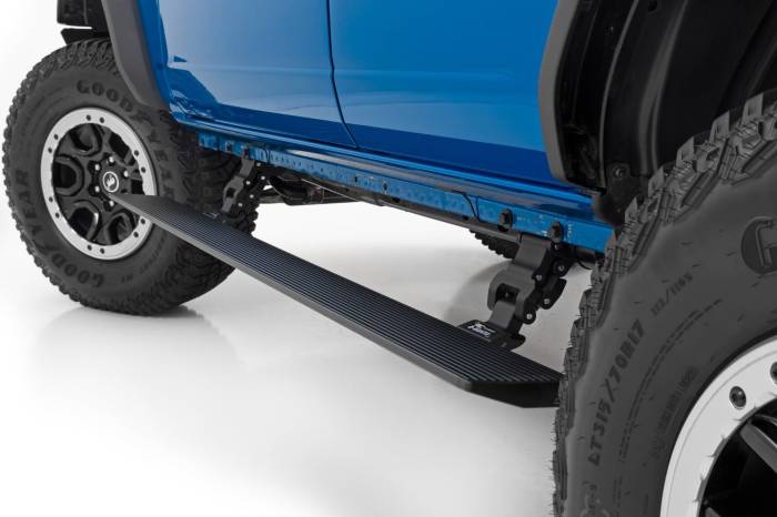 Rough Country - Power Running Boards Dual Electric Motor 4 Door Ford Bronco 4WD (21-25) Rough Country