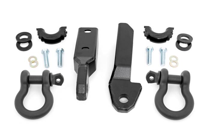 Rough Country - Tow Hook to Shackle Bracket D-Ring Combo Silverado/Sierra 1500 Truck & SUV (88-99) Rough Country