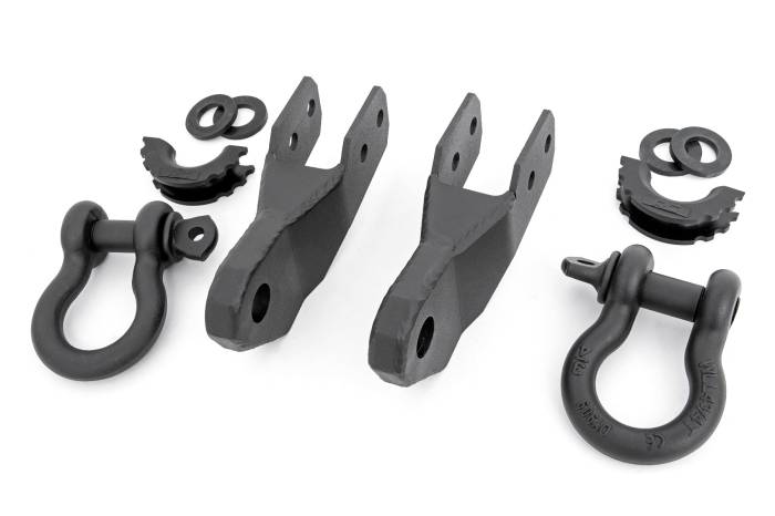 Rough Country - Tow Hook to Shackle Bracket D-Ring Combo Chevy Colorado 2WD/4WD (15-22) Rough Country