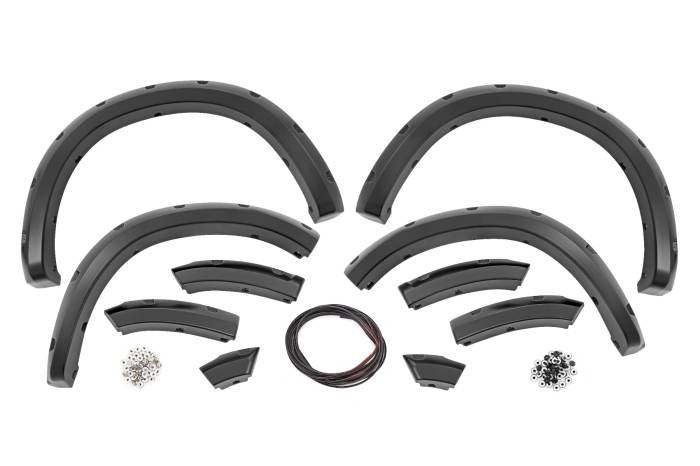 Rough Country - Pocket Fender Flares PXJ Diamond Black Ram 1500 2WD/4WD (2009-2018 & Classic) Rough Country