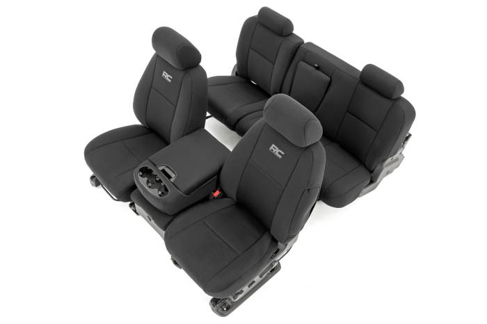 Rough Country - Seat Covers FR 40/40/20 & RR Full Bench Silverado/Sierra 1500/2500HD (07-13) Rough Country