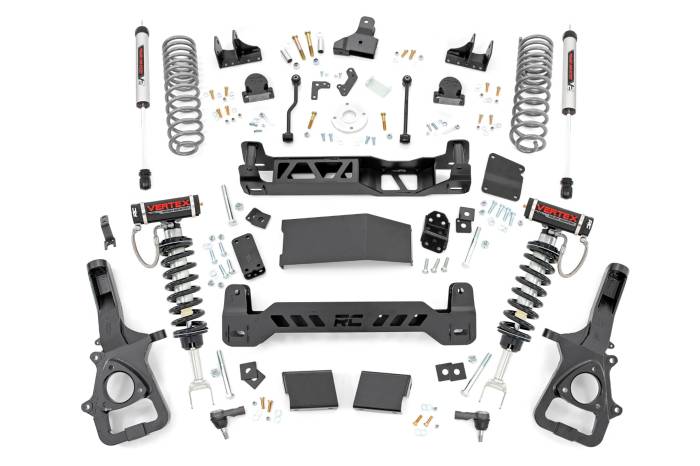 Rough Country - 6 Inch Lift Kit Vertex/V2 Dual Rate Coils Ram 1500 4WD (2019-2024) Rough Country