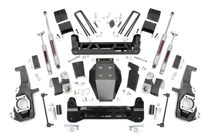 Rough Country - 5 Inch Lift Kit NTD Silverado/Sierra 2500HD/3500HD 4WD (20-26) Rough Country