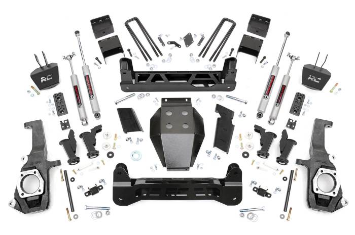 Rough Country - 7.5 Inch Lift Kit Torsion Drop Silverado/Sierra 2500HD/3500HD (11-19) Rough Country
