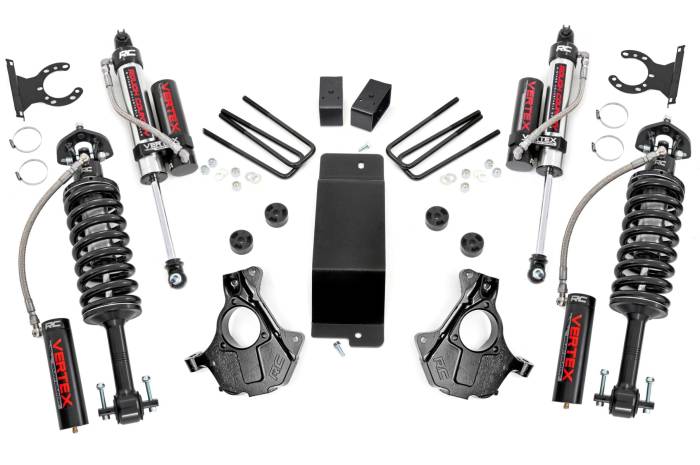 Rough Country - 3.5 Inch Lift Kit Cast Steel LCA Vertex Silverado/Sierra 1500 (07-13) Rough Country