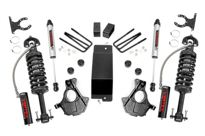 Rough Country - 3.5 Inch Lift Kit Cast Steel LCA Vertex/V2 Silverado/Sierra 1500 (07-13) Rough Country