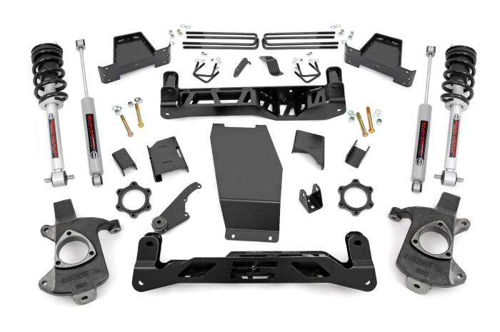 Rough Country - 6 Inch Lift Kit Cast Steel N3 Struts Silverado/Sierra 1500 (14-18 & Classic) Rough Country