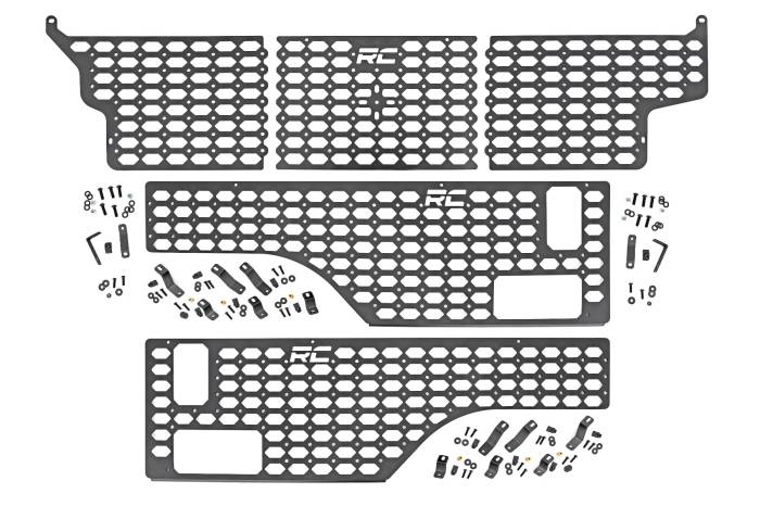 Rough Country - Molle Panel Kit Combo Bed Jeep Gladiator JT 4WD (2020-2025) Rough Country