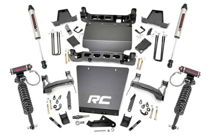 Rough Country - 7 Inch Lift Kit Bracket Vertex/V2 Shks Silverado/Sierra 1500 (14-16) Rough Country