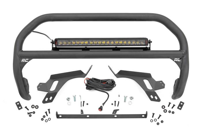 Rough Country - Nudge Bar w/ Tow Hooks Spectrum Series LED Ford Bronco Sport 4WD (21-24) Rough Country