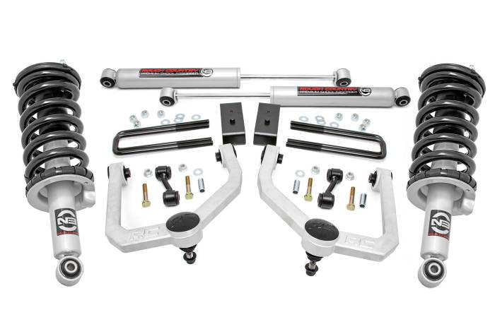 Rough Country - 3 Inch Lift Kit N3 Struts & Shocks Nissan Titan 4WD (2017-2024) Rough Country
