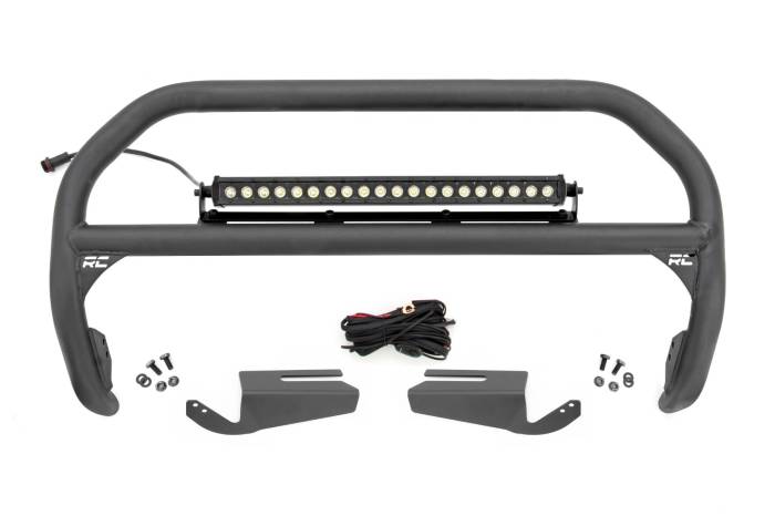 Rough Country - Nudge Bar 20 Inch Black Single Row LED OE Modular Steel - Ford Bronco (21-25) Rough Country