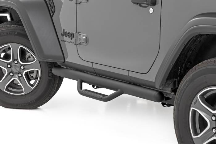 Rough Country - Nerf Steps Full Length 2 Door Jeep Wrangler JL 4WD (2018-2026) Rough Country