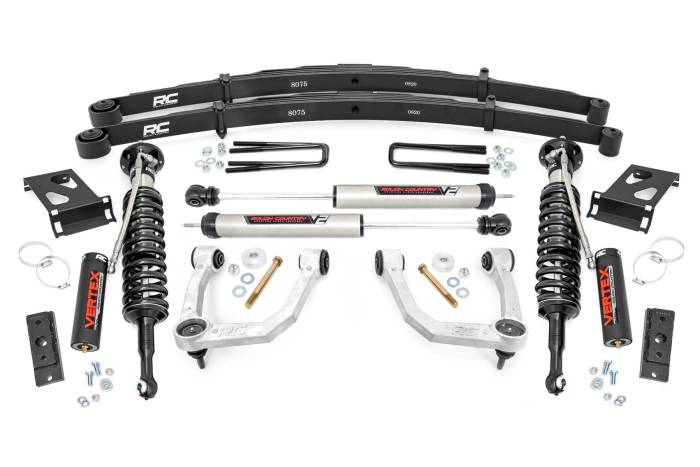 Rough Country - 3.5 Inch Lift Kit UCA Vertex/V2 w/ Rear Leaf Springs Toyota Tacoma 2WD/4WD (2005-2023) Rough Country