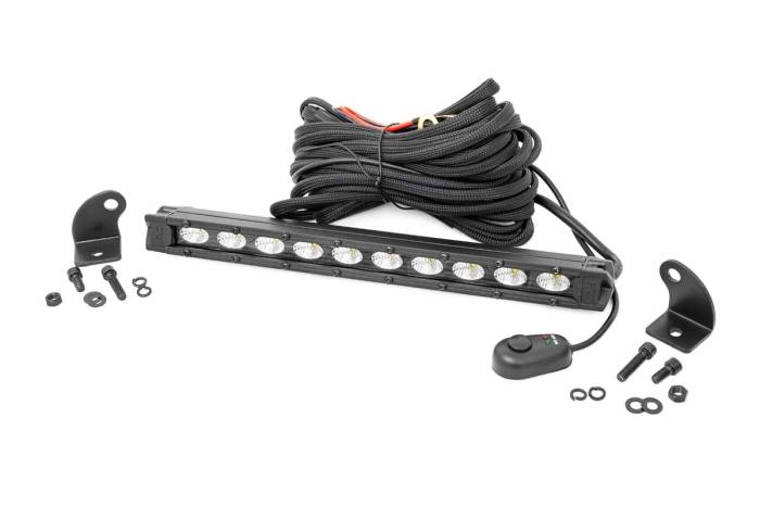 Rough Country - 10 Inch Black Series LED Light Bar Slim Line Rough Country