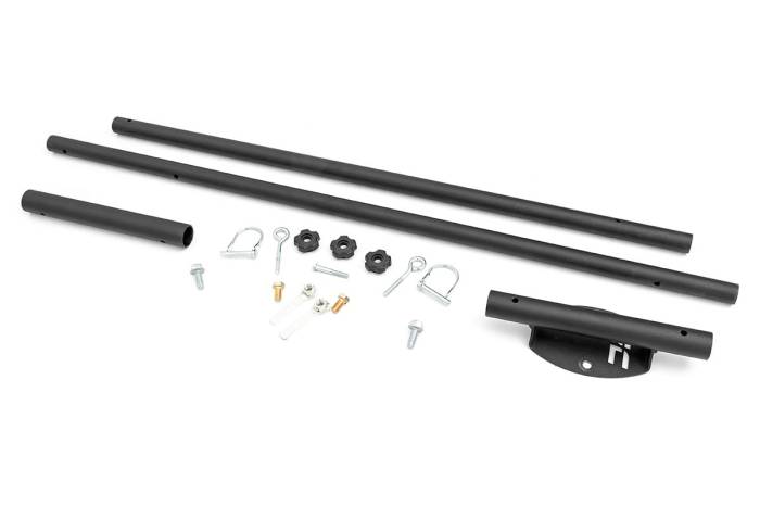 Rough Country - Flag Pole Holder Bed Rail w/ Flag Rough Country