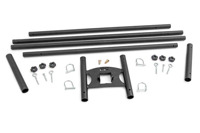 Rough Country - Flag Pole Holder Dual 2 Inch Hitch w/ Flag Poles Rough Country