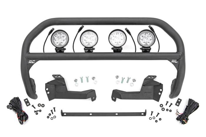 Rough Country - Nudge Bar 4 Inch Round Led (x4) Ford Bronco Sport 4WD (2021-2024) Rough Country