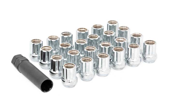 Rough Country - M14 x 2.0 Lug Nut Set of 24 Chrome Open End Rough Country