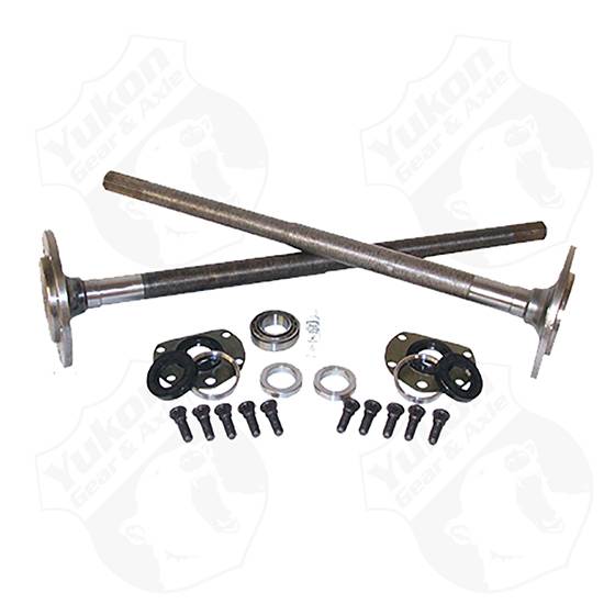 Yukon Gear & Axle - Yukon Gear One Piece Axles For 76-79 Model 20 CJ7 Quadratrack w/ Bearings and 29 Splines / Kit - YCJQ