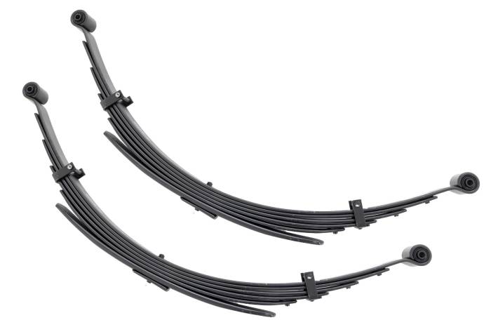 Rough Country - Rear 52 Inch Leaf Springs 6 Inch Lift Pair Chevy/GMC C10/K10 Truck & SUV/K5 Blazer (73-91) Rough Country
