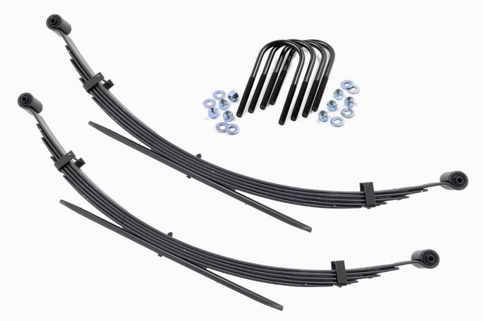 Rough Country - Rear 56 Inch Leaf Springs 2 Inch Lift Pair Chevy/GMC C20/K20 C25/K25 Truck 4WD (77-87) Rough Country