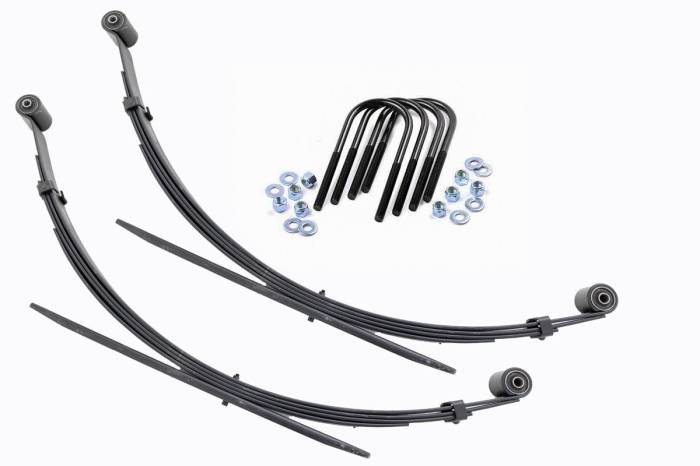 Rough Country - Rear Leaf Springs 4 Inch Lift Pair Ford F-250/F-350 Super Duty 4WD (99-04) Rough Country