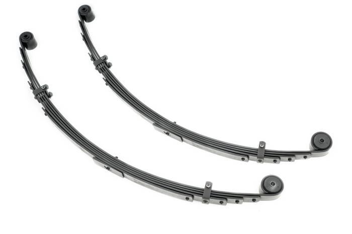 Rough Country - Rear Leaf Springs 4 Inch Lift Pair Jeep Cherokee XJ 2WD/4WD (1984-2001) Rough Country