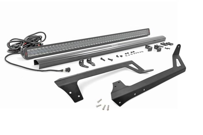 Rough Country - LED Light Kit Windshield 50 Inch Spectrum Dual Row Jeep Wrangler JK/Wrangler Unlimited (07-18) Rough Country