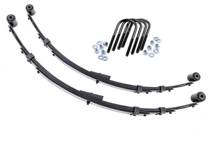 Rough Country - Rear Leaf Springs 4 Inch Lift Pair Jeep Wrangler YJ 4WD (1987-1995) Rough Country