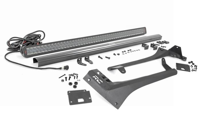 Rough Country - LED Light Kit Windshield 50 Inch Spectrum Dual Row Jeep Gladiator JT/Wrangler JL (18-26) Rough Country